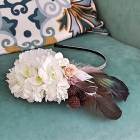 Wreath with feathers
