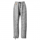 Grey, straight trousers