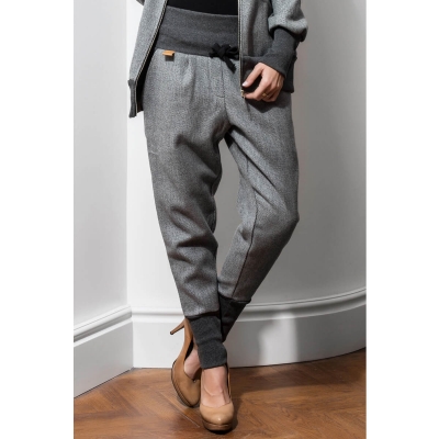 Grey wool trousers