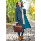 Coat MOOKI color deep ocean blue